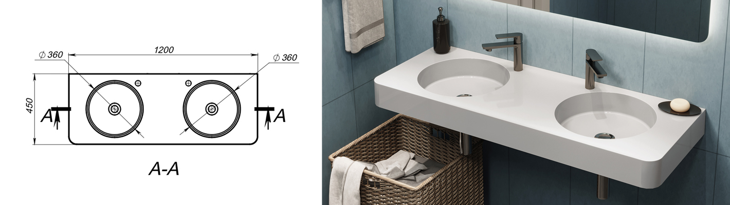 Размеры умывальника: как правильно читать чертеж и выбрать нужный размер