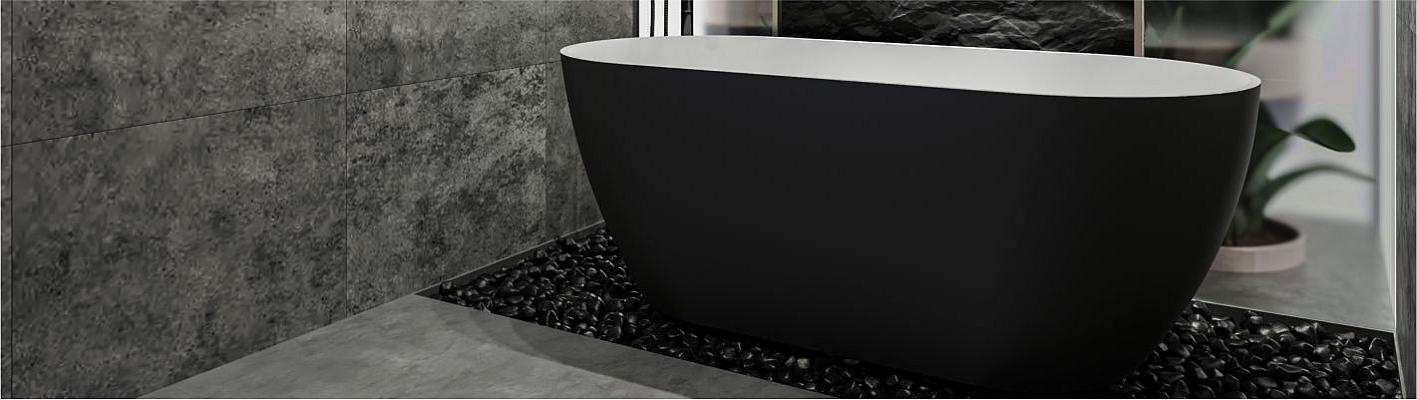 Ванны из литого мрамора: преимущества и недостатки