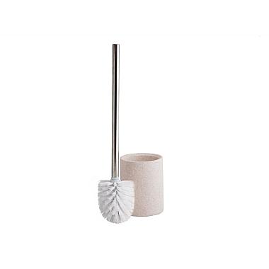 Йоржик для унитаза Lusso, щетка white, колба sand