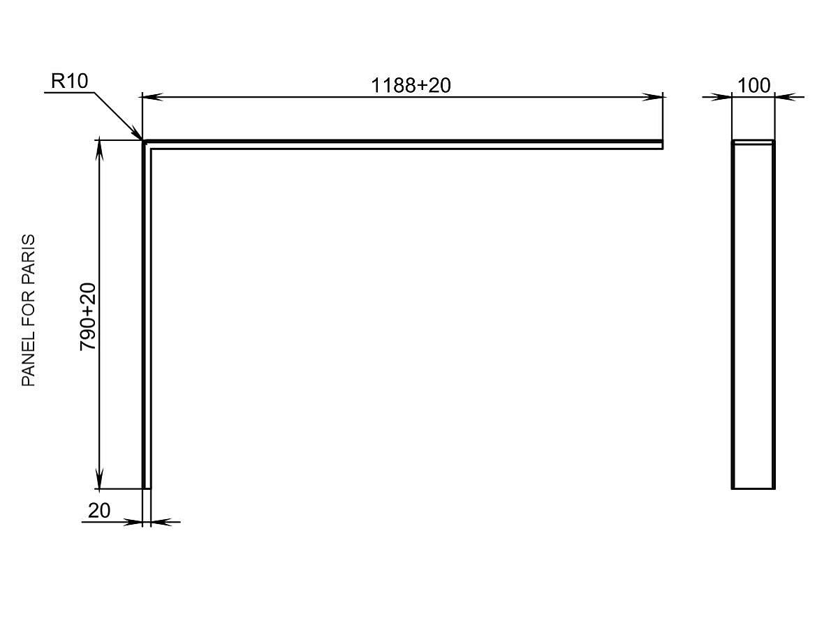 Панель для піддону PARIS