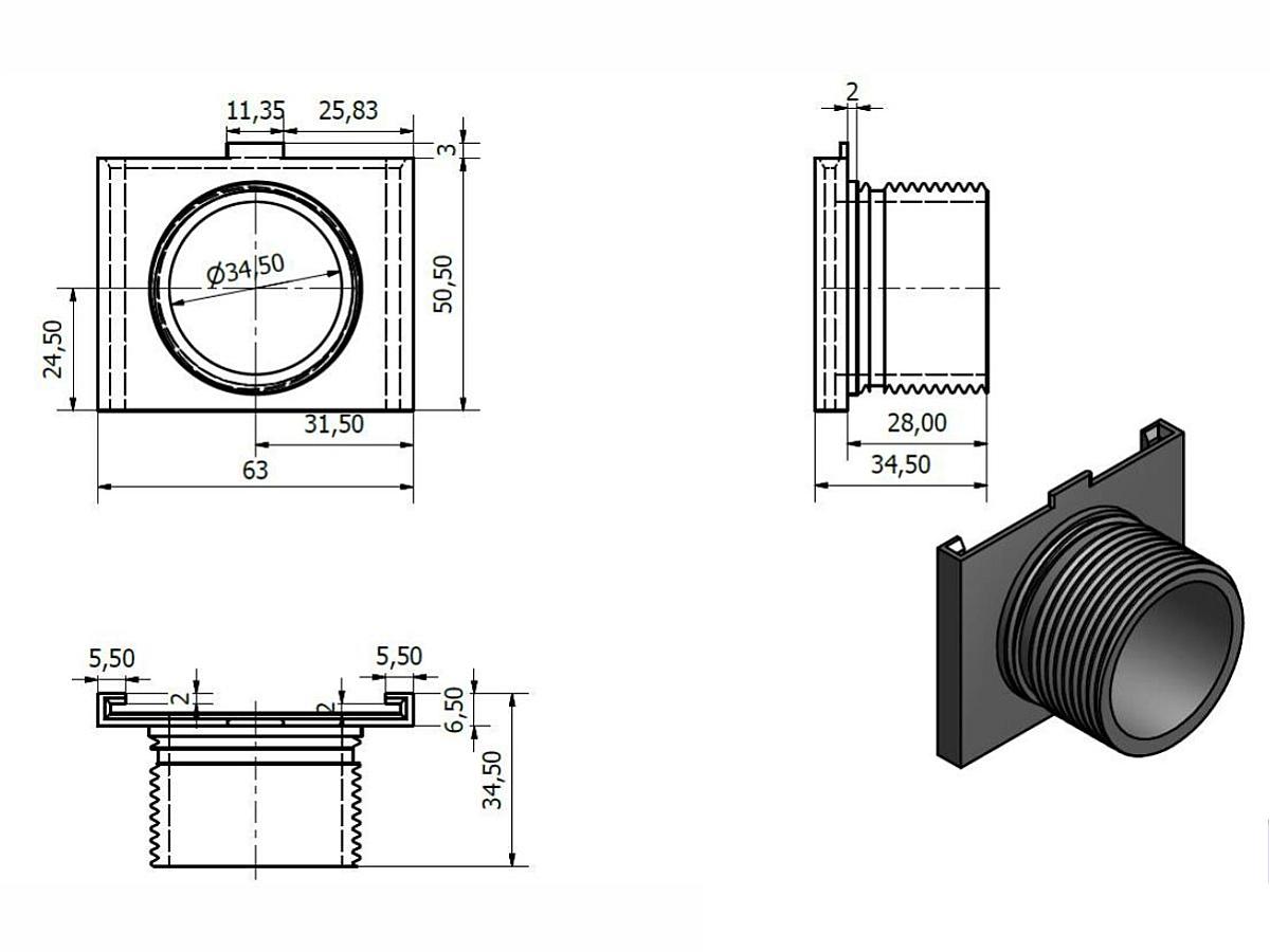 Сифон для умивальника AGNESS / OLMOS