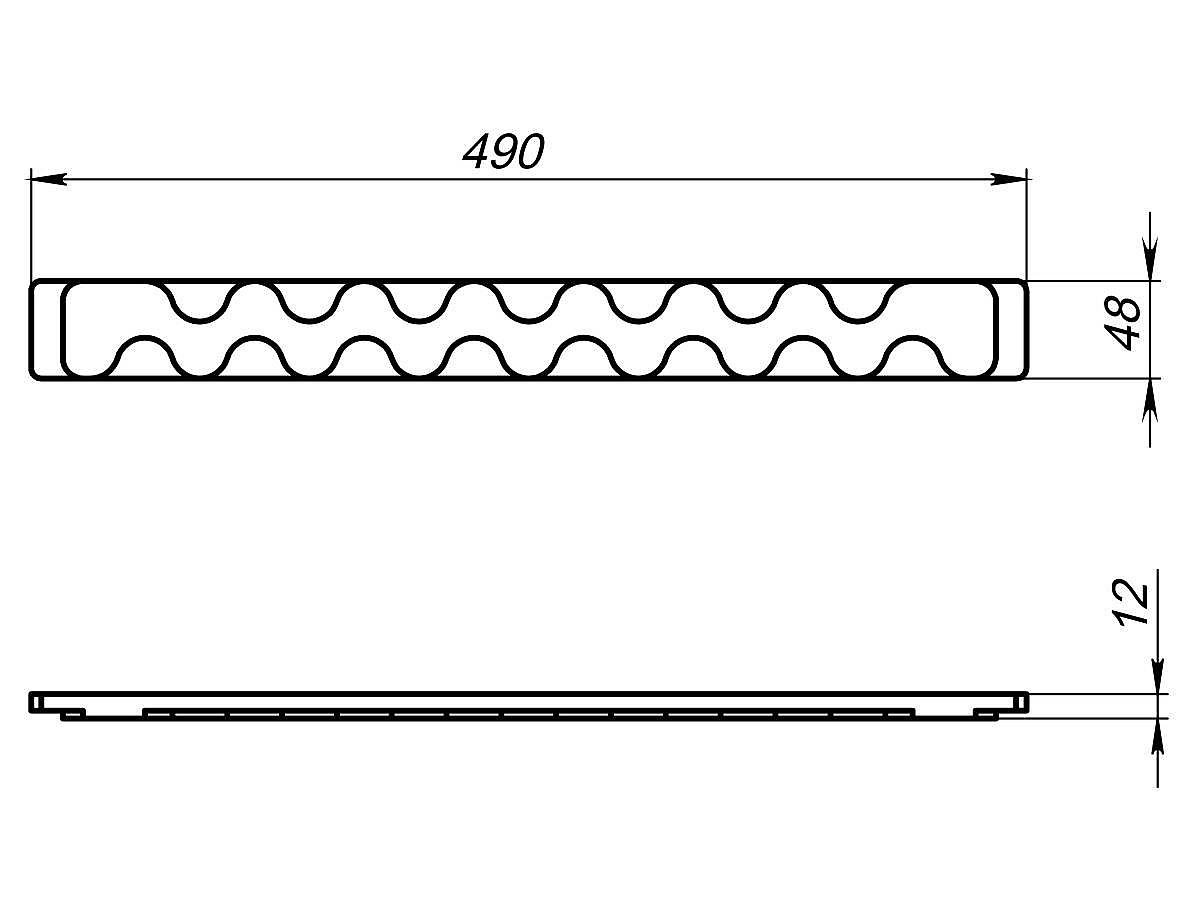 Накладка на злив для умивальника AGNESS 1500