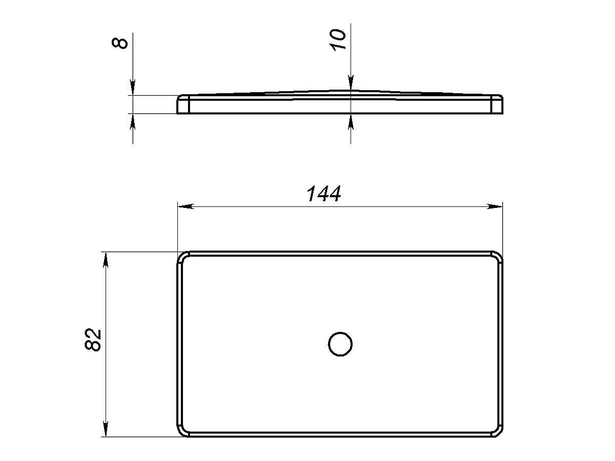 Накладка на злив для умивальника CAPRI, матова