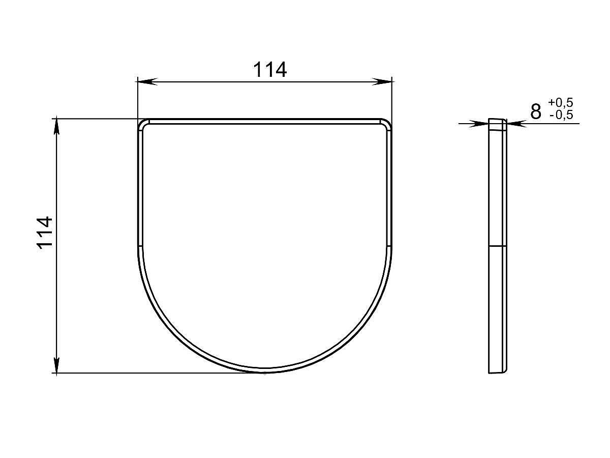 Накладка на злив для умивальника FLY 1000/ 1200, глянцева