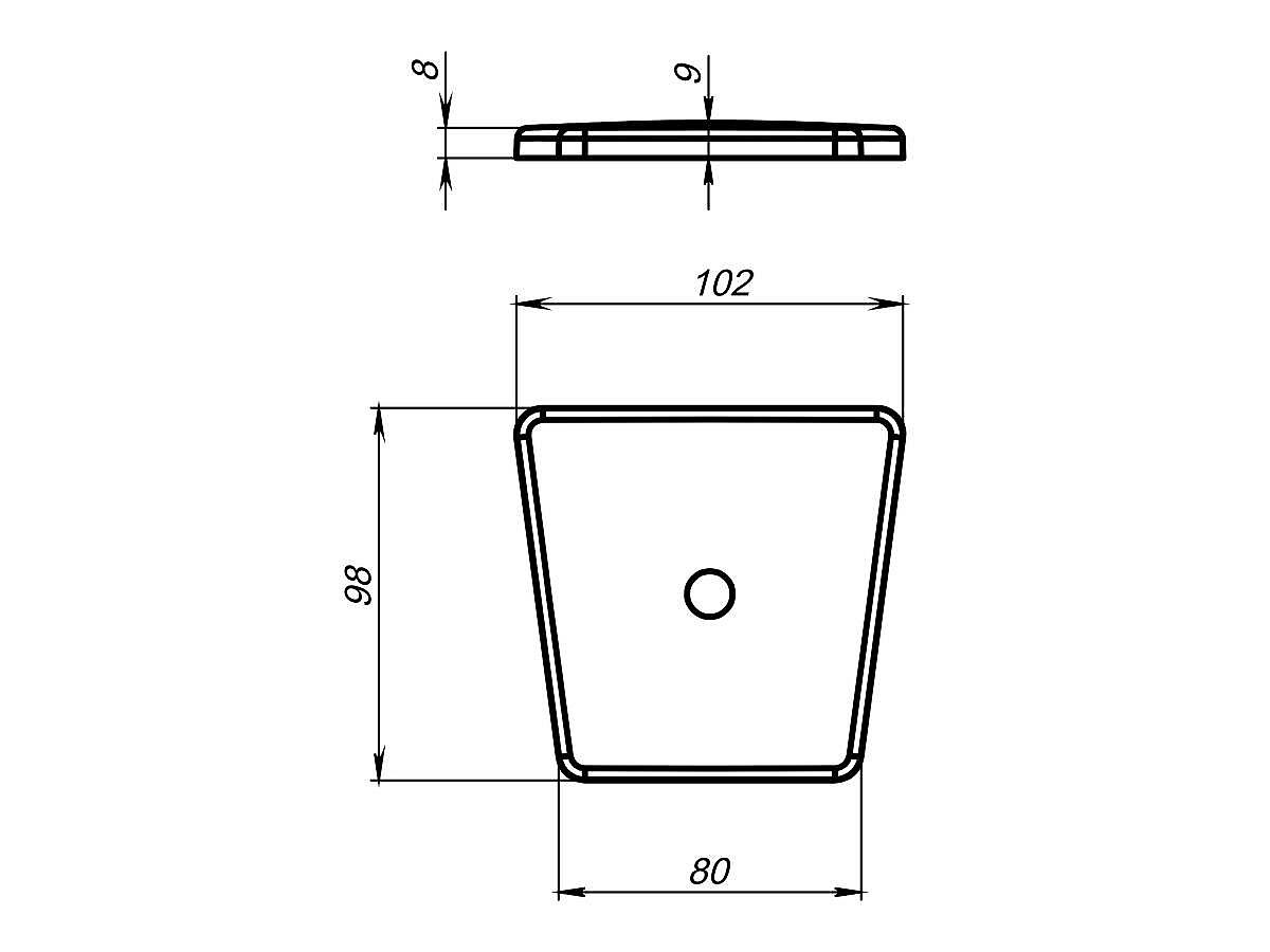 Накладка на злив для умивальника LIFOU, глянцева
