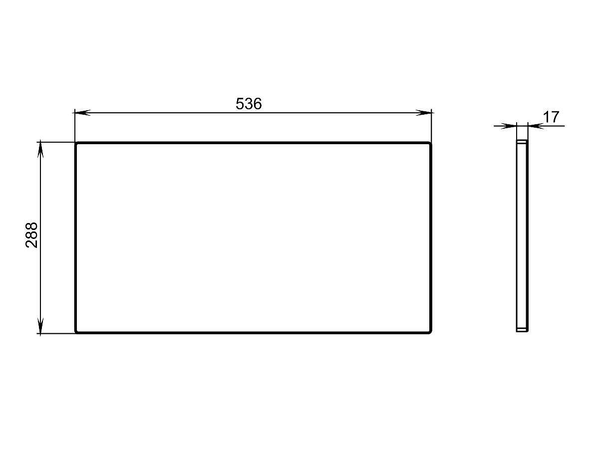 Накладка на злив для умивальника MARES 600, глянцева
