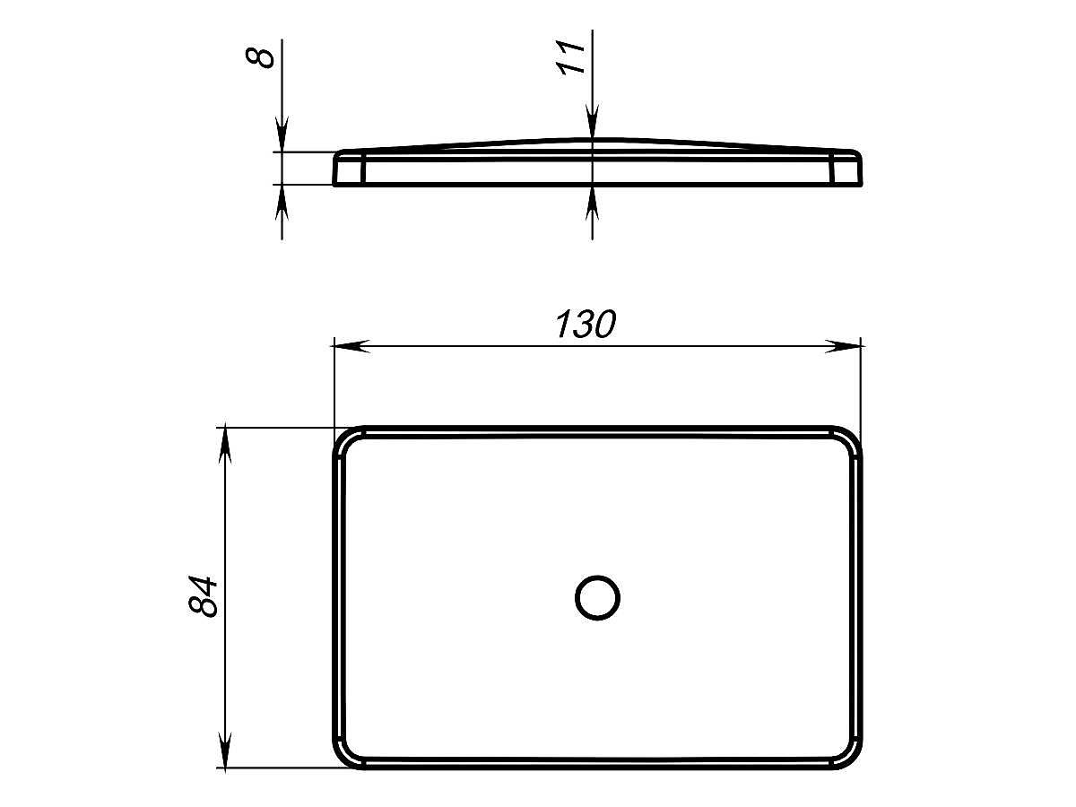 Накладка на слив для умывальника MONACO, глянцева