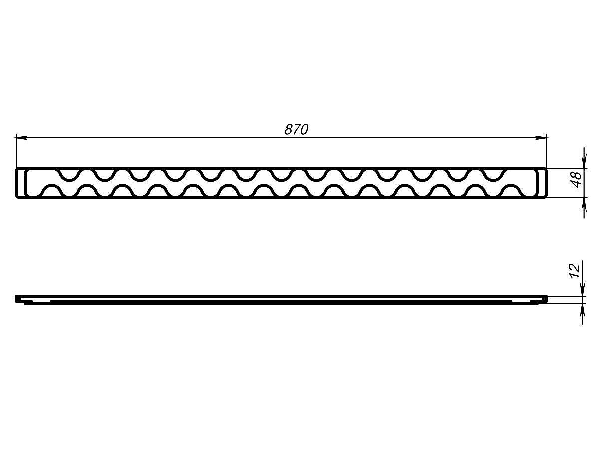 Накладка на слив для умывальника OLMOS 1200