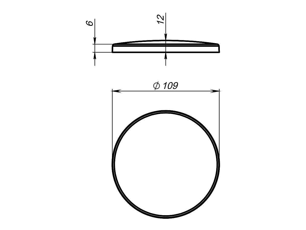 Накладка на слив для умывальника PALERMO, матова