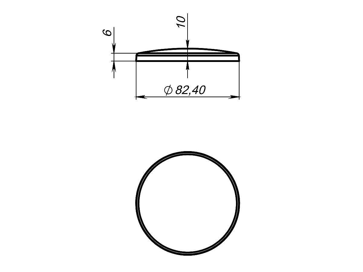 Накладка на злив для умивальника SMART, глянцева