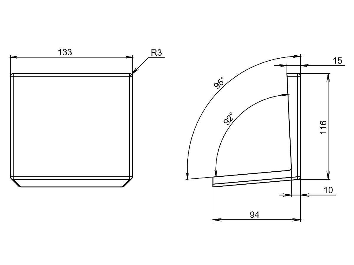 Накладка на слив для умывальника TALLINN, матова