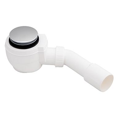 Сифон з переливом сlick-сlack для ванни, хром