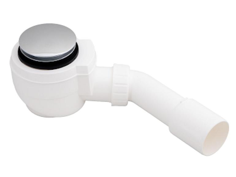 Сифон с переливом сlick-сlack для ванны, хром