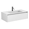 Тумба підвісна UNO біла матова з умивальником ERICA 1000 Тумба підвісна UNO біла матова з умивальником ERICA 1000