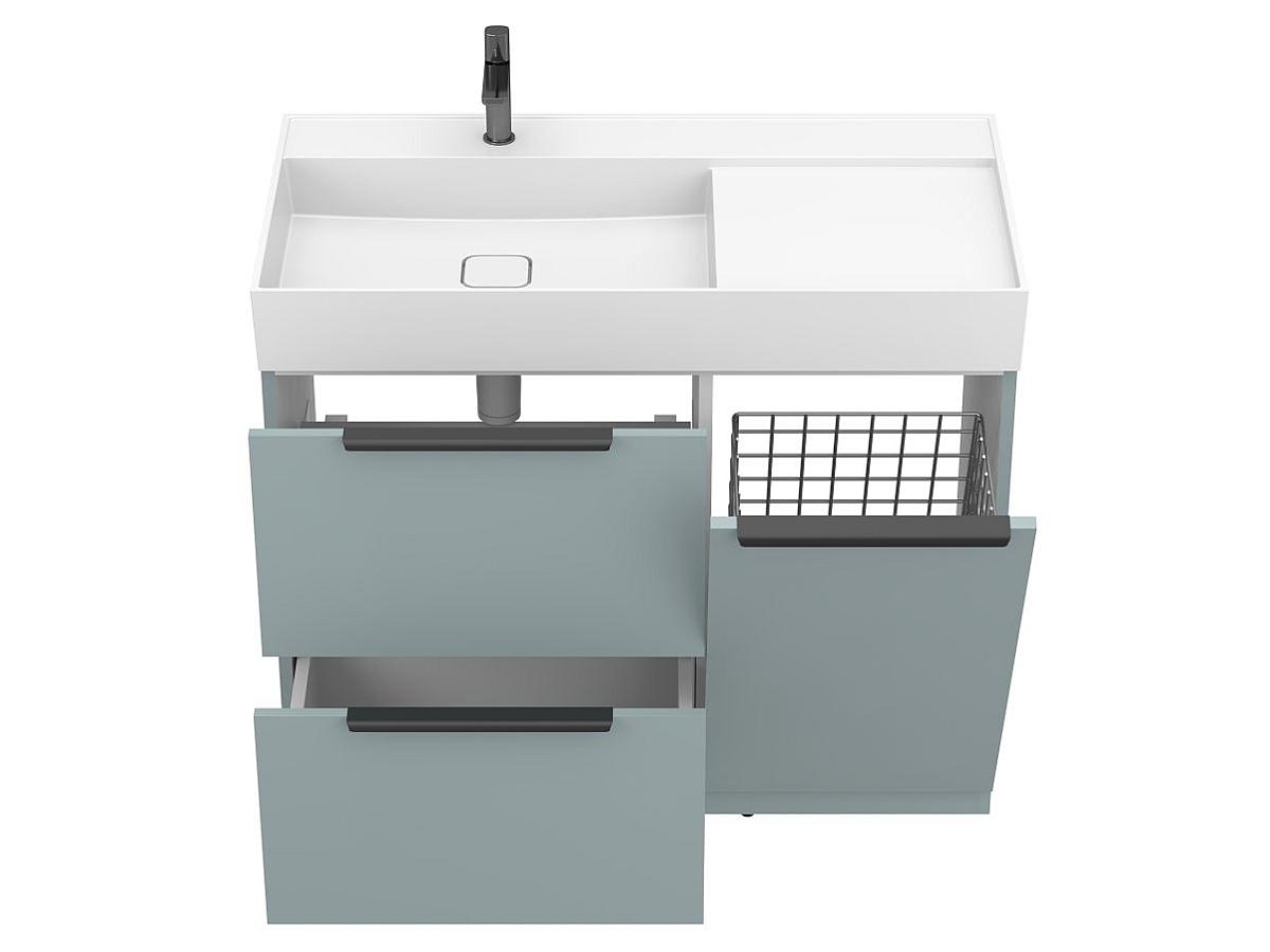 Тумба напольная ALBA Лагуна с умывальником SOUL 1000