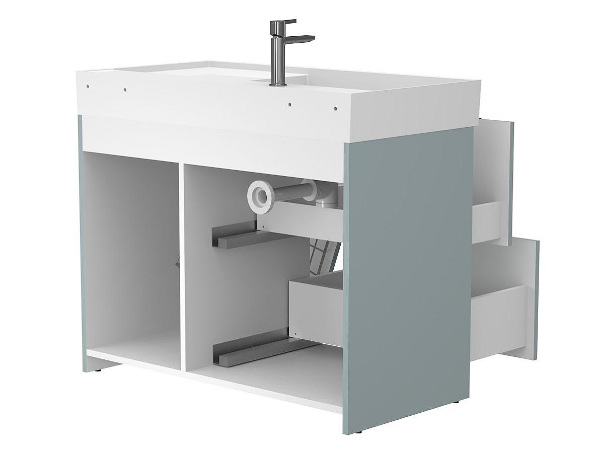 Тумба напольная ALBA Лагуна с умывальником SOUL 1000