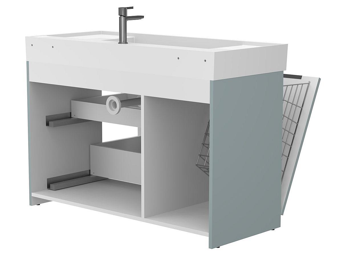 Тумба напольная ALBA Лагуна с умывальником SOUL 1200