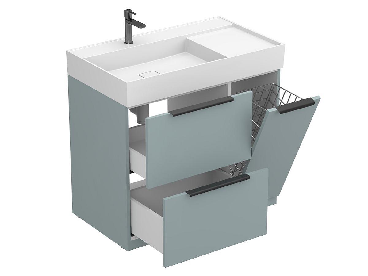 Тумба напольная ALBA Лагуна с умывальником SOUL 900