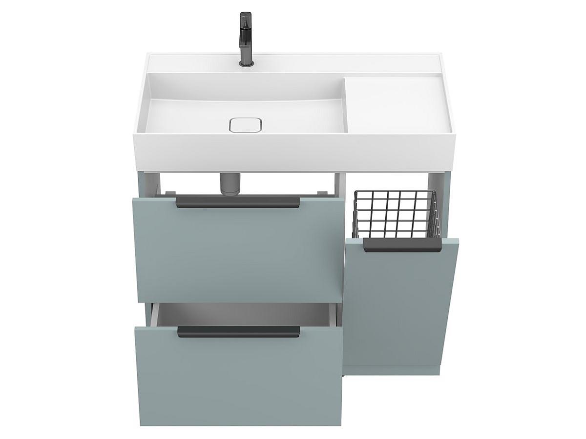 Тумба напольная ALBA Лагуна с умывальником SOUL 900