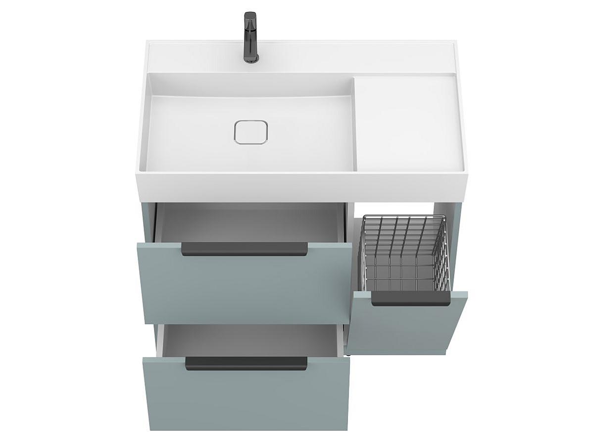 Тумба напольная ALBA Лагуна с умывальником SOUL 900