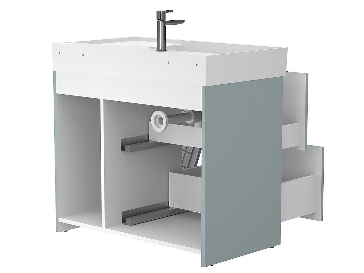 Тумба напольная ALBA Лагуна с умывальником SOUL 900