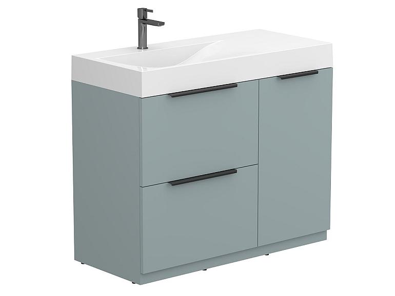 Тумба підлогова ALBA Лагуна з умивальником VIOLA 1000 L