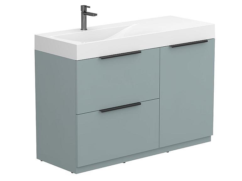 Тумба підлогова ALBA Лагуна з умивальником VIOLA 1200 L