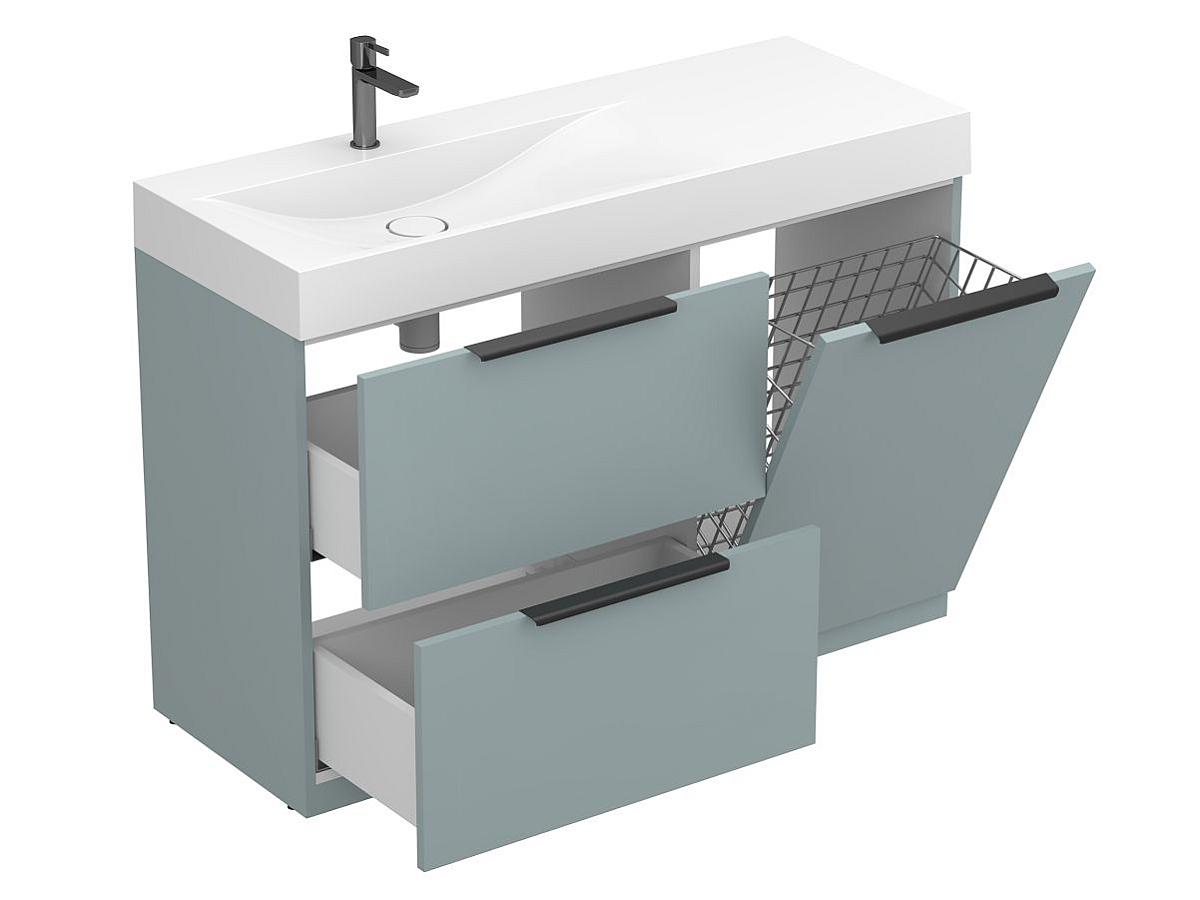 Тумба напольная ALBA Лагуна с умывальником VIOLA 1200 L