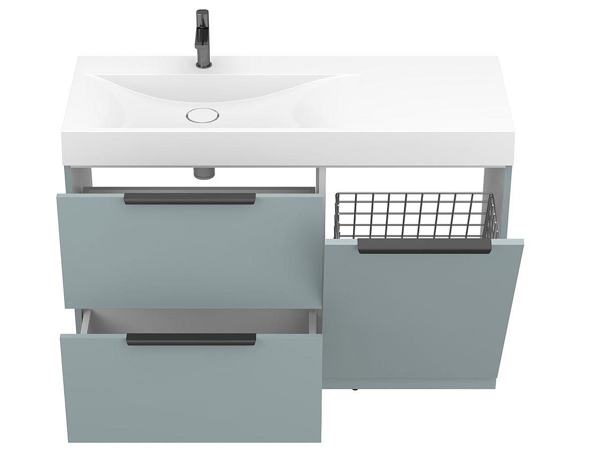 Тумба напольная ALBA Лагуна с умывальником VIOLA 1200 L