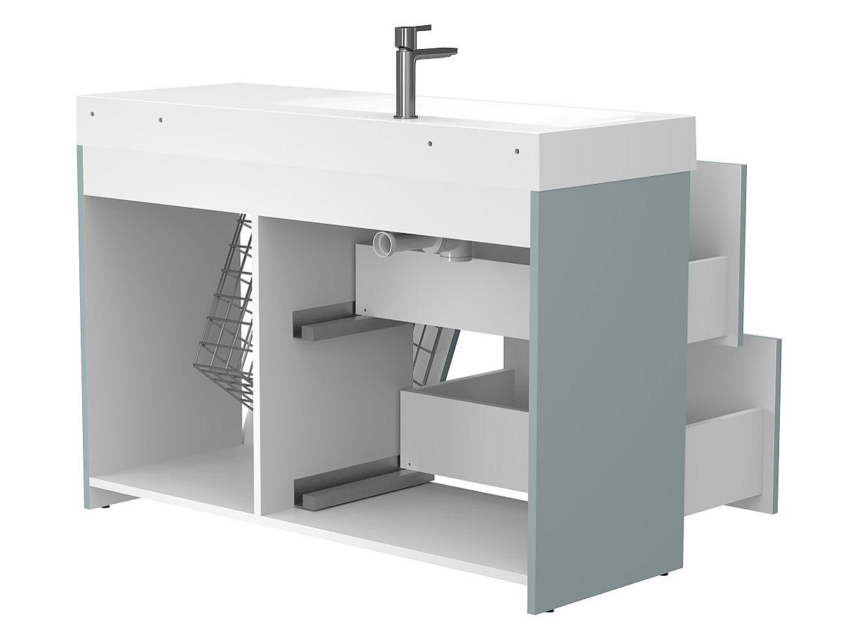 Тумба напольная ALBA Лагуна с умывальником VIOLA 1200 L