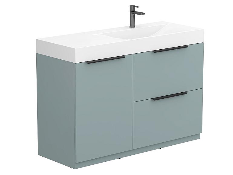 Тумба підлогова ALBA Лагуна з умивальником VIOLA 1200 R