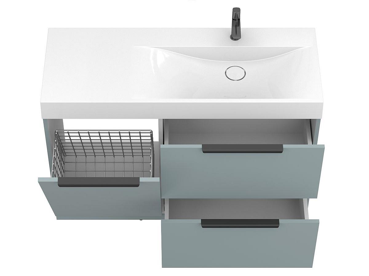 Тумба напольная ALBA Лагуна с умывальником VIOLA 1200 R