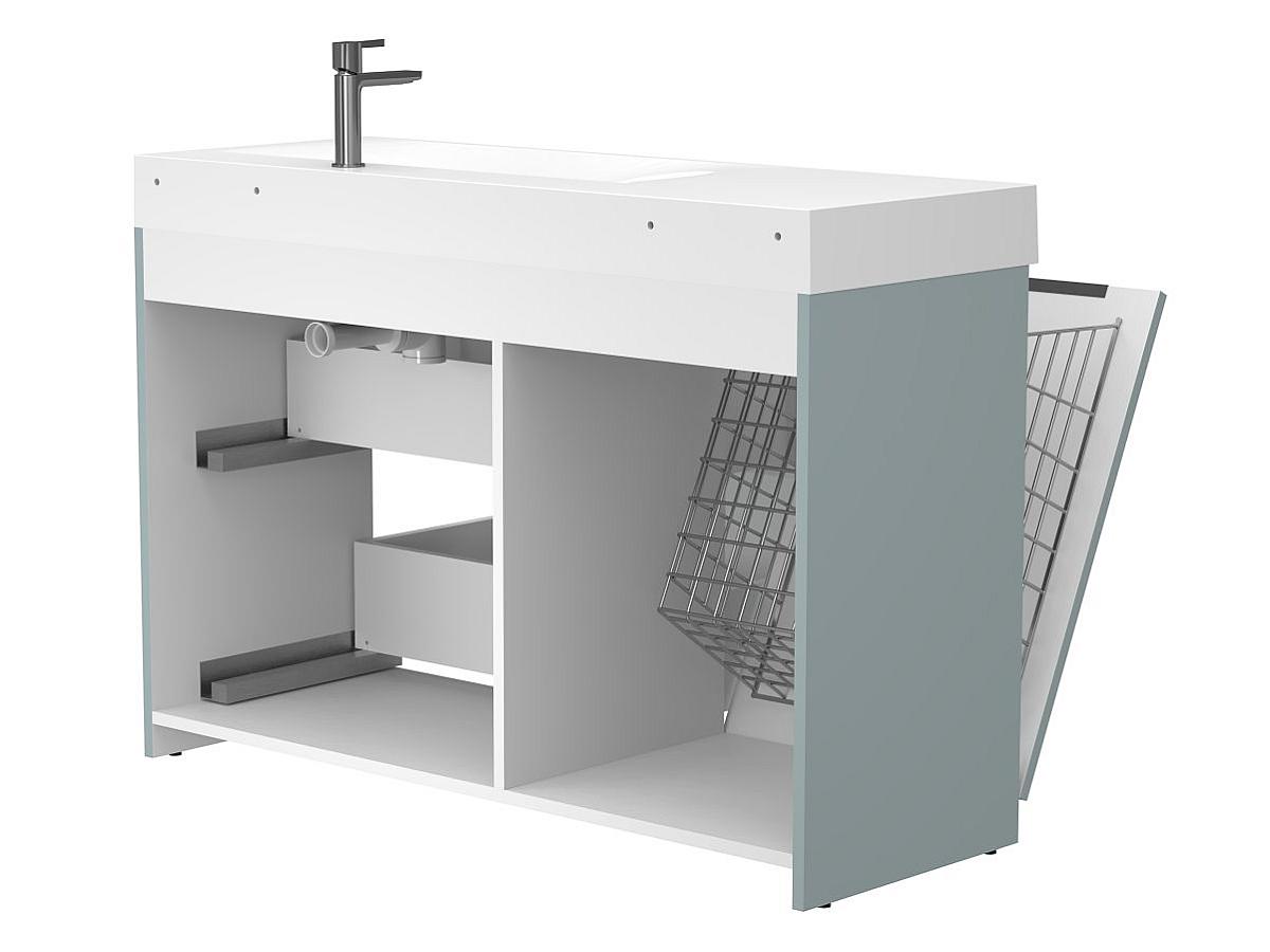 Тумба напольная ALBA Лагуна с умывальником VIOLA 1200 R