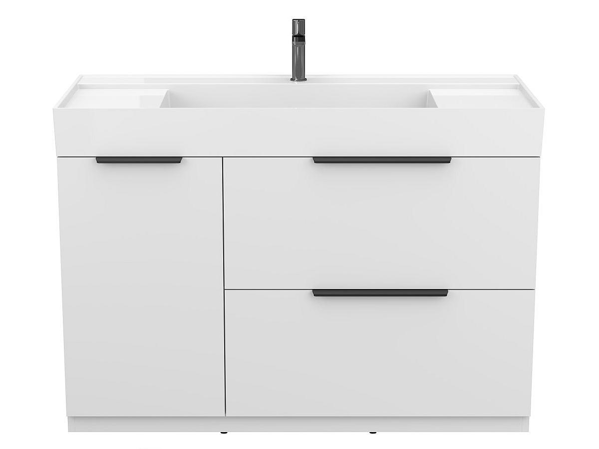 Тумба напольная ALBA Белая с умывальником SOUL 1200