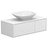 Тумба підвісна CLOUD 1000 Біла матова з умивальником LEX S