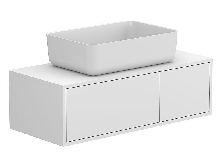 Тумба підвісна CLOUD 1000 Біла матова з умивальником SAN MARTIN