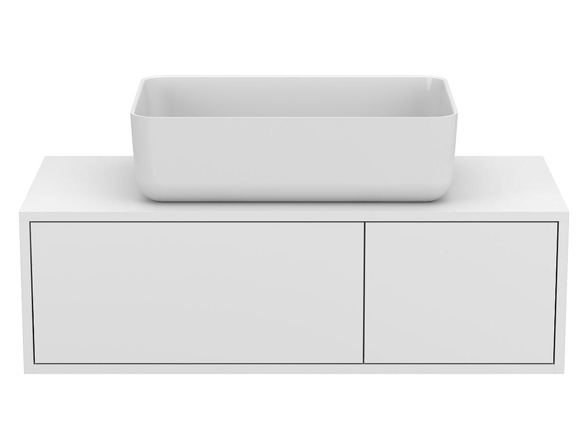Тумба подвесная CLOUD 1000 Белая матовая с умывальником SAN MARTIN