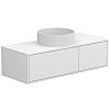 Тумба підвісна CLOUD 1100 Біла матова з умивальником BERGAMO