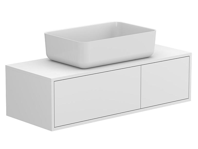 Тумба підвісна CLOUD 1100 Біла матова з умивальником SAN MARTIN