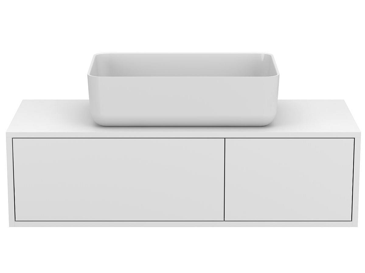 Тумба подвесная CLOUD 1100 Белая матовая с умывальником SAN MARTIN