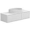 Тумба підвісна CLOUD 1200 Біла матова з умивальником KIRA
