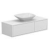 Тумба підвісна CLOUD 1200 Біла матова з умивальником LEX S