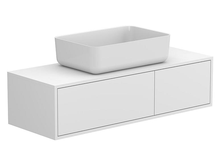 Тумба підвісна CLOUD 1200 Біла матова з умивальником SAN MARTIN