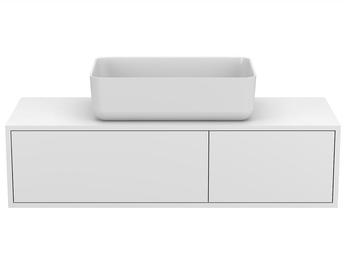 Тумба подвесная CLOUD 1200 Белая матовая с умывальником SAN MARTIN