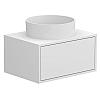 Тумба підвісна CLOUD 600 Біла матова з умивальником BERGAMO