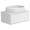 Тумба підвісна CLOUD 700 Біла матова з умивальником KIRA