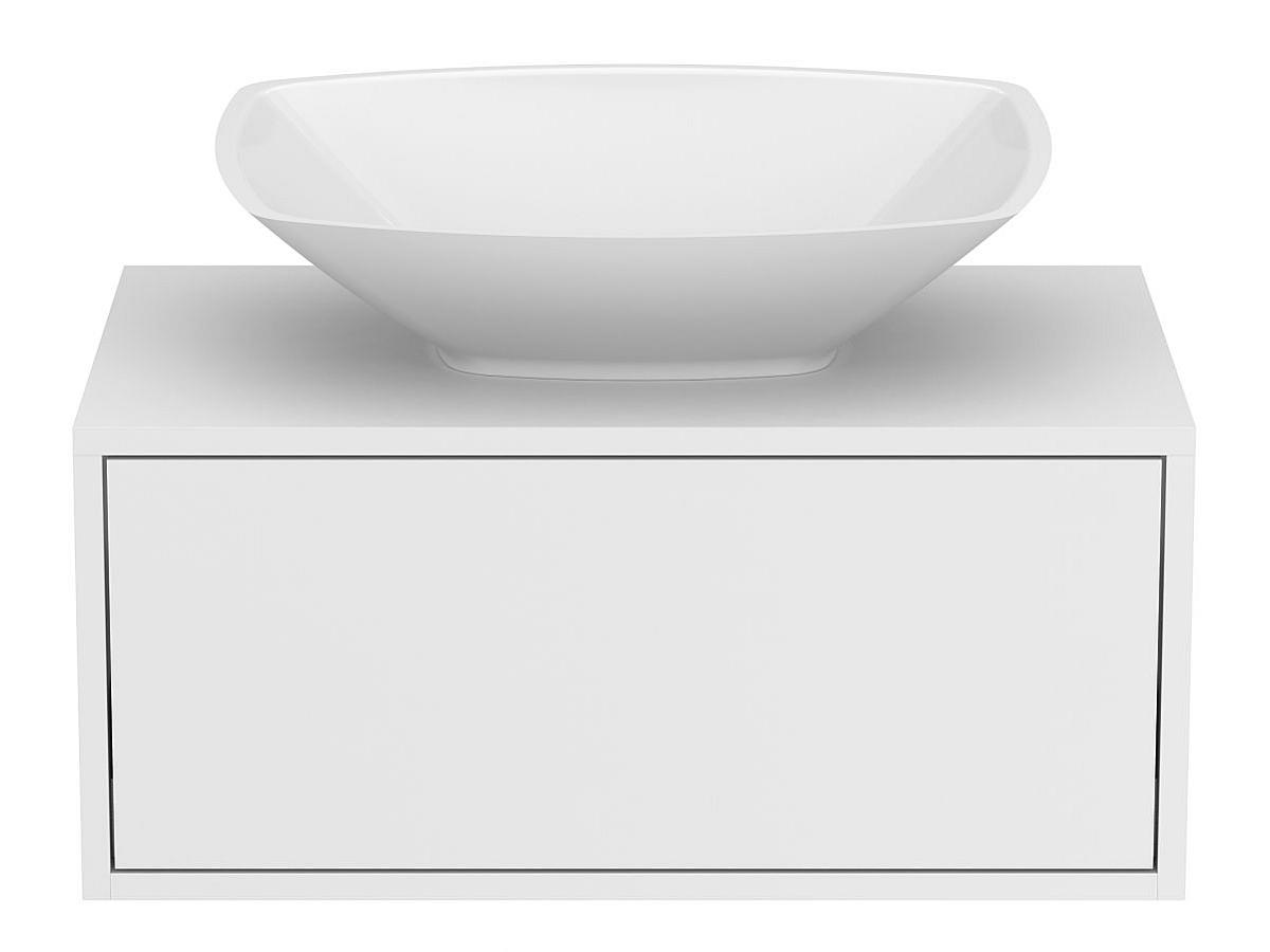 Тумба підвісна CLOUD 700 Біла матова з умивальником LEX S