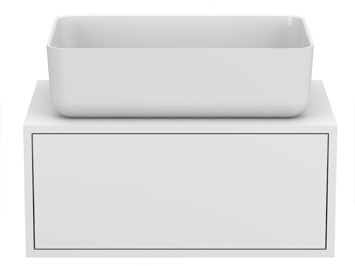 Тумба підвісна CLOUD 700 Біла матова з умивальником SAN MARTIN