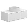 Тумба підвісна CLOUD 900 Біла матова з умивальником BERGAMO