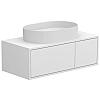 Тумба підвісна CLOUD 900 Біла матова з умивальником KIRA